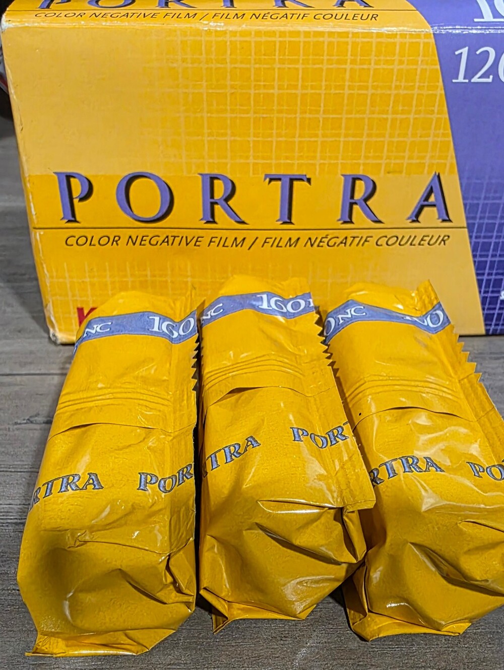 Kodak Professional 120 Portra 160NC Natural Color Film Open Box 3 Sealed